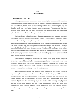 1-1 BAB 1 PENDAHULUAN 1.1. Latar Belakang Tugas