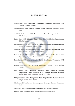 daftar pustaka - Widyatama Repository Home