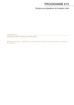 Annexes budg&eacute;taires