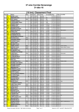 10 km scratch - Courirenmoselle