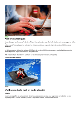 Ateliers numériques