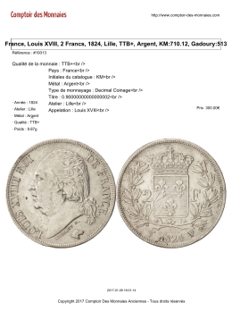 France, Louis XVIII, 2 Francs, 1824, Lille, TTB+, Argent, KM:710.12