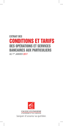 conditions Et tarifs