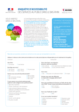 Enquête accessibilité services au public