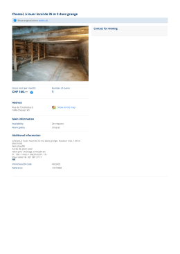 Chessel, &agrave; louer local de 35 m 2 dans grange