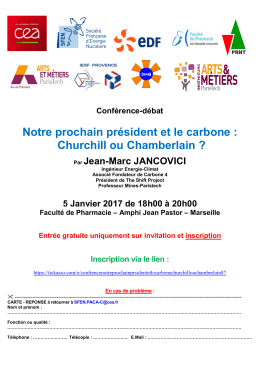 Notre prochain pr&eacute;sident et le carbone : Churchill ou Chamberlain ?