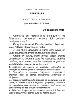 19161230 TYTGAT BRUXELLES SOUS BOTTE