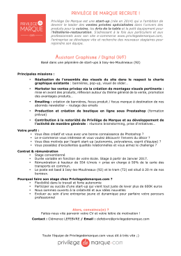 Assistant Graphisme / Digital (H/F)