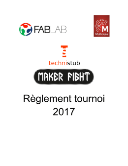 R&egrave;glement tournoi 2017