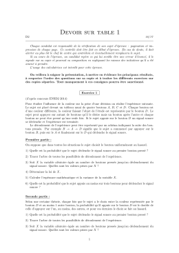 Devoir sur table 1 - Cours de mathématiques de Romain Filliat