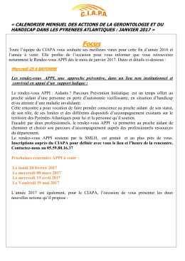 Calendrier mensuel du mois de janvier 2017