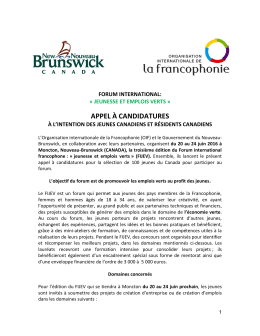 Accueil - Portail jeunesse de la Francophonie