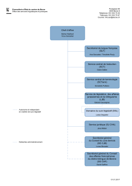 Organigramme - Office des services linguistiques et juridiques