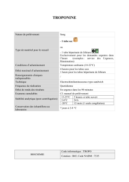 TROPONINE