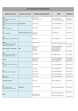 Voir la liste des r&eacute;f&eacute;rents d&eacute;m&eacute;nagement