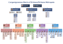 L`organigramme Mairie d`Orléans/Orléans Métropole