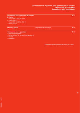 R&eacute;gulations et accessoires (PDF 1 MB)