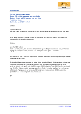 Forum: Le coin des geeks - The Blender Clan