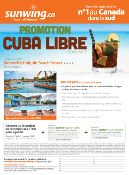 Cuba Libre - semaine 3