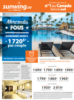 Mercredis fous au Royalton Punta Cana