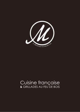 Menus - Le Messager de Bruxelles