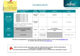 Réunions d`informations pour les formations métiers