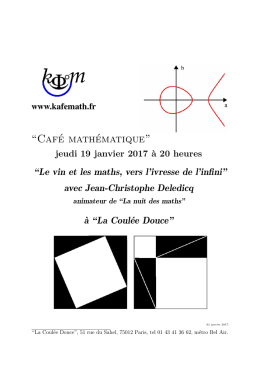 “Café mathématique”