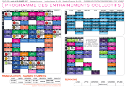 t&eacute;l&eacute;charger le planNing - Les Cercles de la Forme