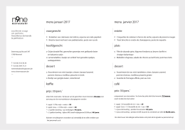 menu januari 2017 koffie menu janvier 2017 café