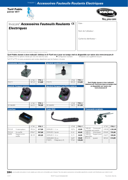 Invacare® Accessoires Fauteuils Roulants Electriques