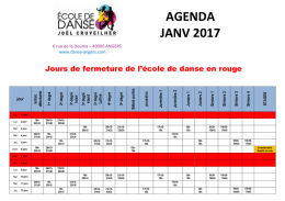 l`agenda de janvier