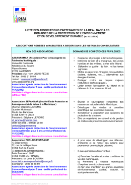 liste des associations partenaires de la deal dans les domaines de