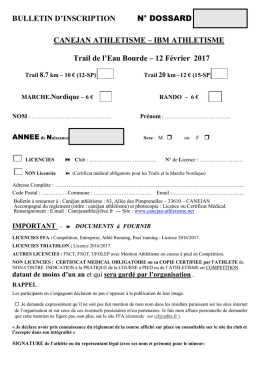 T&eacute;l&eacute;charger le bulletin d`inscription 2017