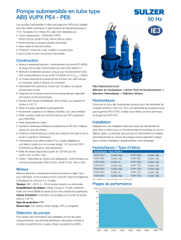 Submersible propeller pump type ABS VUPX PE4 to PE6