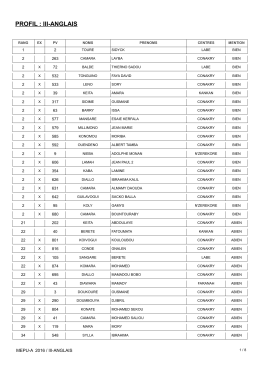 anglais - Gouvernement