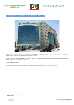 www.tsi.tn Publié le : 02/01/2017 17:08