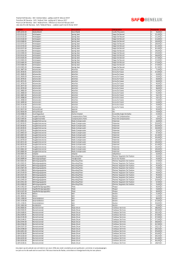 Prijslijst SAF Benelux - SAF / Holland delen