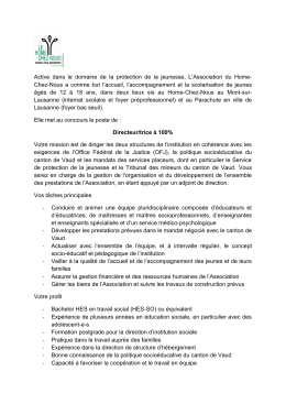 Chez-Nous a comme but l`accueil, l`accompag