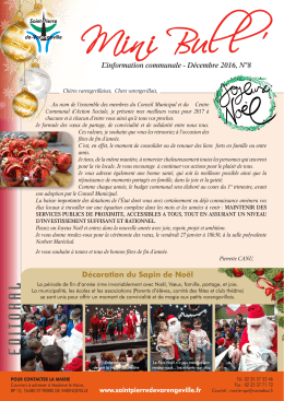 mini bull` d&eacute;cembre 2016 - Saint Pierre de Varengeville
