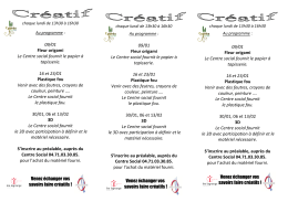 09/01 Fleur origami Le Centre social fournit le papier &agrave; tapisserie