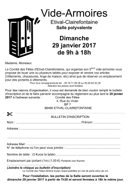 Vide-Armoires - Etival