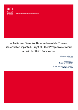 Le Traitement Fiscal des Revenus Issus de la Propriété