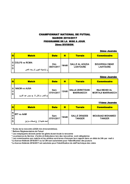 Programme de la Mise a jour D2