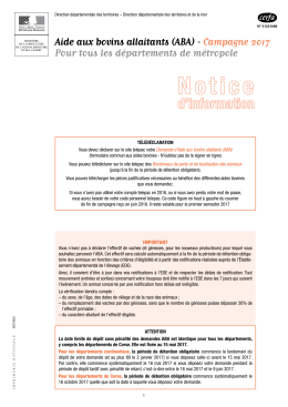 ABA - Telepac - Ministère de l`Agriculture