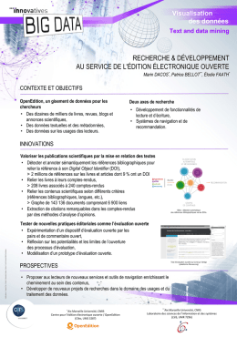 Visualisation des données - Innovatives