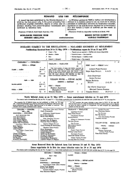 DISEASES SUBJECT TO THE REGULATIONS — MALADIES