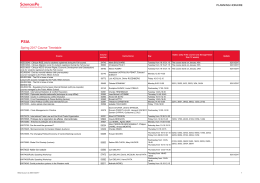 Spring 2017 Course Timetable