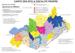 nouvelle carte EPCI - Les services de l`État dans l`Hérault