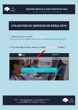 UTILISATION DU SERVEUR DE RESULTATS