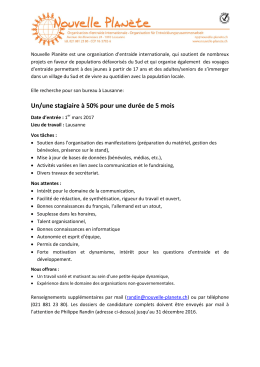stagiaire 2017 - Nouvelle Plan&egrave;te